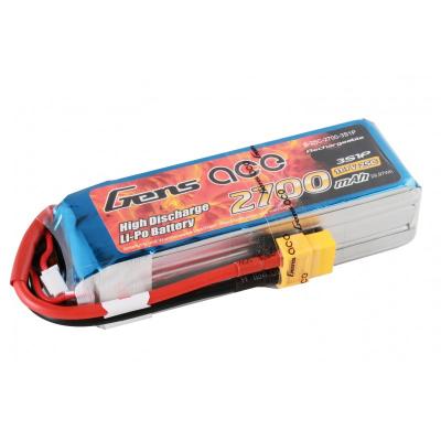 Gens ace  2700mAh 14,8V 35C 4S1P Lipo Battery Pack with XT60