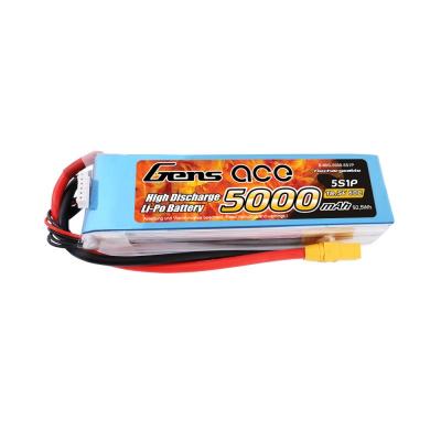 Gens ace  5000mAh 18,5V 60C 5S1P Lipo Battery Pack with XT90