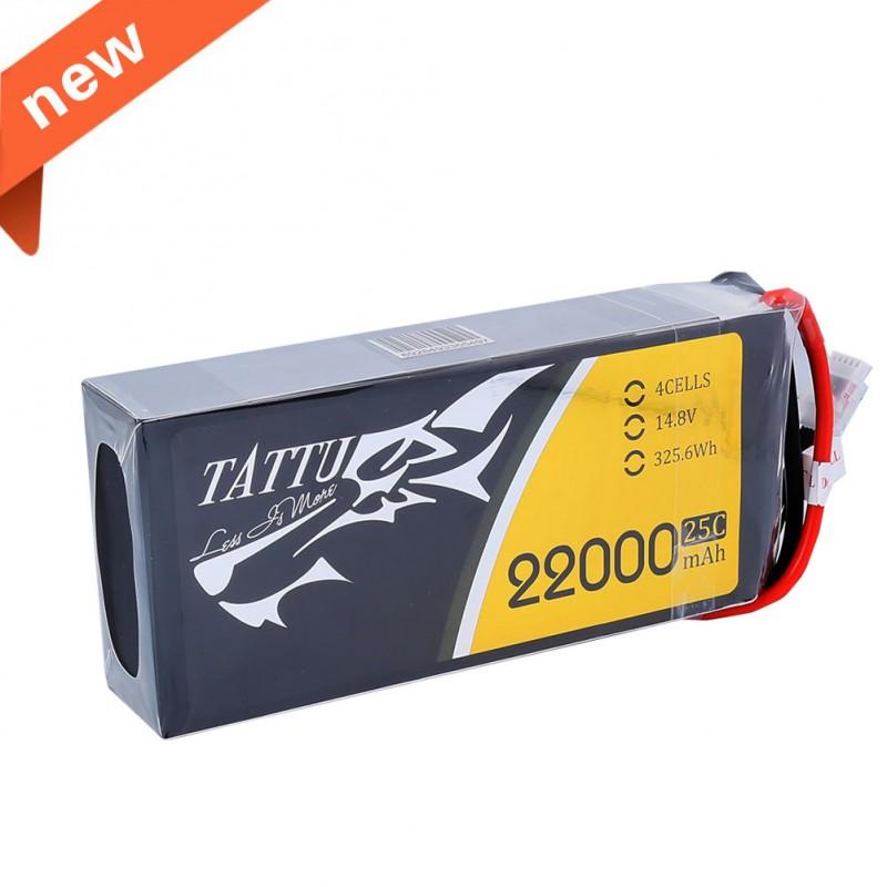 Gens Ace 22000mAh 14.8V 25C 4S1P TATTU Lipo Battery Pack