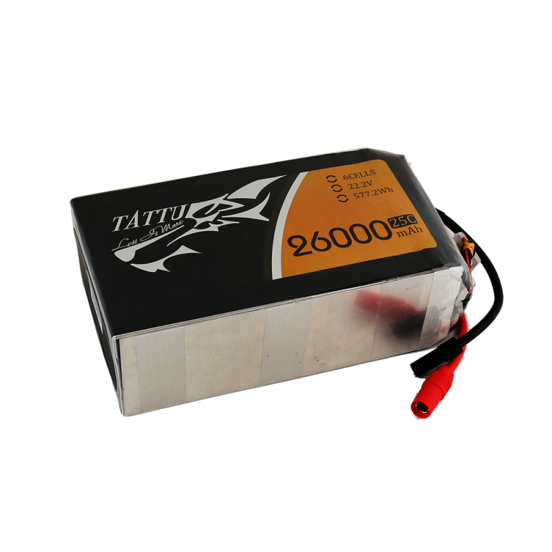 Gens Ace 26000mAh 22.2V 25C 6S1P TATTU Lipo Battery Pack