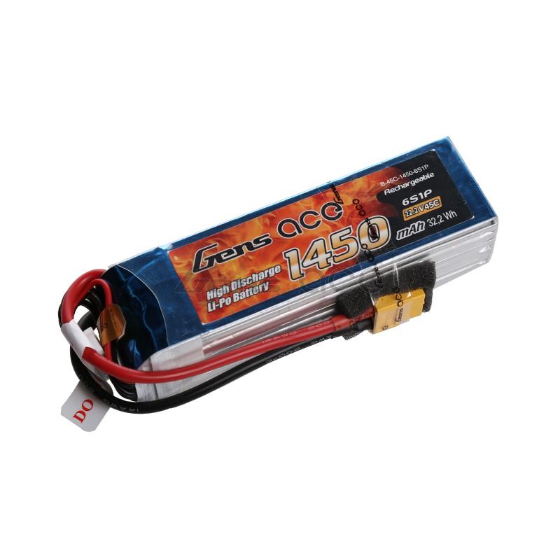 Gens ace  1450mAh 22,2V 45C 6S1P Lipo Battery Pack