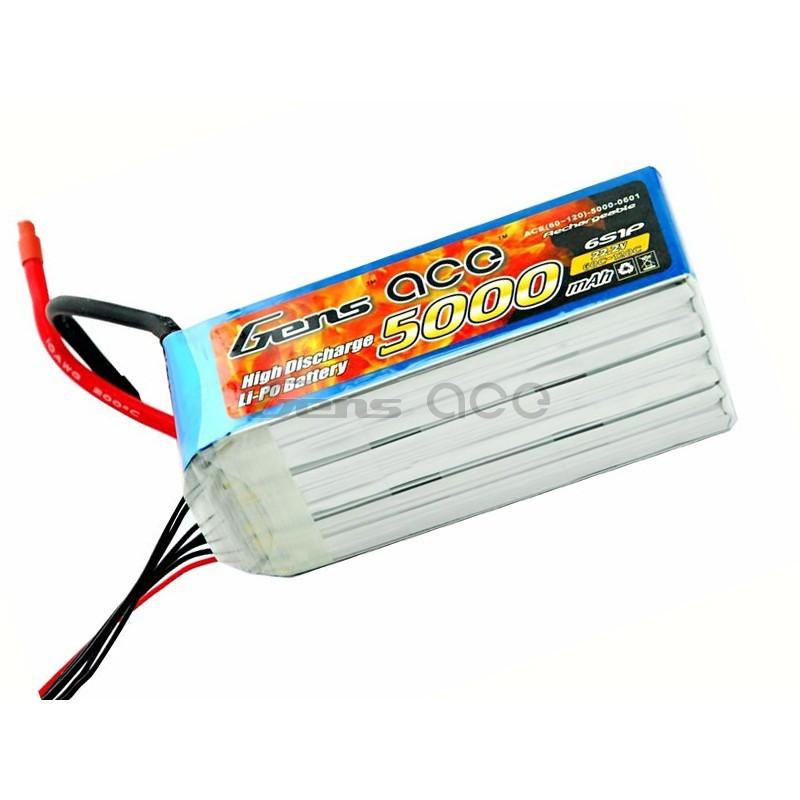 Gens ace  5000mAh 22,2V 60C 6S1P Lipo Battery Pack